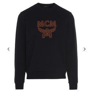 💯 Authentic MCM Sweatshirt Unisex Black/ Cognac